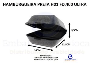 HAMBURGUEIRA PRETA H01 FD.400 ULTRA 14X12,9X4,8
