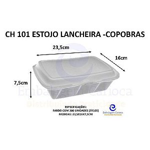 CH 101 ESTOJO LANCHEIRA CX 2X100 COPOBRAS 23,5X16X7,5