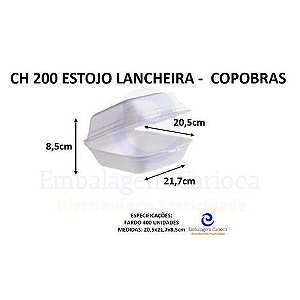CH 200 ESTOJO LANCHEIRA FD 4X50 COPOBRAS 21,7X20,5X8,5