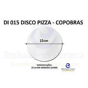 DI 015 DISCO PIZZA 15CM FD.2X200 COPOBRAS