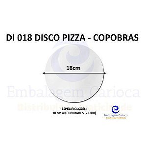 DI 018 DISCO PIZZA 18CM FD.2X200 COPOBRAS