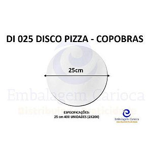DI 025 DISCO PIZZA 25CM FD.2X200 COPOBRAS