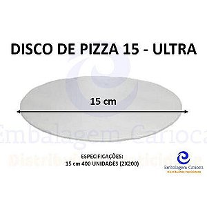 DISCO DE PIZZA 15CM C/400 ULTRA 148MM