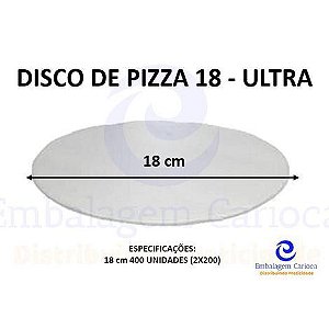 DISCO DE PIZZA 18CM C/400 ULTRA 178MM