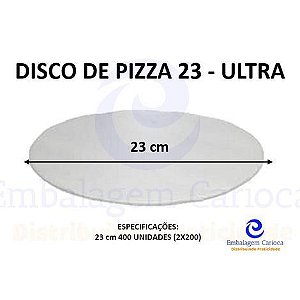 DISCO DE PIZZA 23 C/400 ULTRA 22,8MM