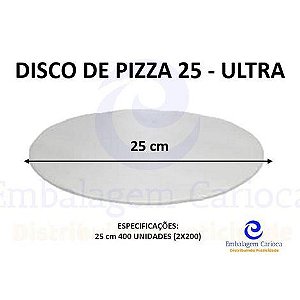 DISCO DE PIZZA 25 C/400 ULTRA 24,8MM