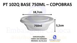 PT 102Q BASE QUADRADA 750ML FD.100 COPOBRAS