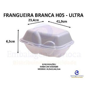FRANGUEIRA BRANCA H05 FARDO C/4X50 ULTRA 41,9X23,4X6,5