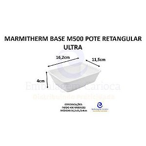 MARMITHERM BASE M500 POTE RETANGULAR C/400 ULTRA 16,2X11,5X4,0