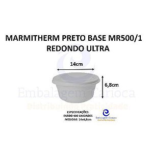 MARMITHERM PRETA BASE MR500/1 POTE REDONDO C/400 ULTRA 14X6,8