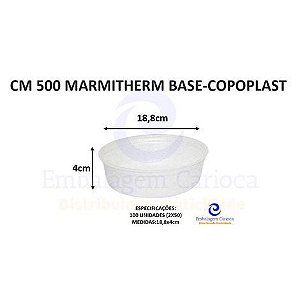 CM 500 MARMITHERM BASE REDONDA FD.2X50 COPOPLAST