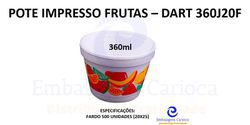 POTE IMPRESSO FRUTAS 360ML 20X25 DART 360J20F