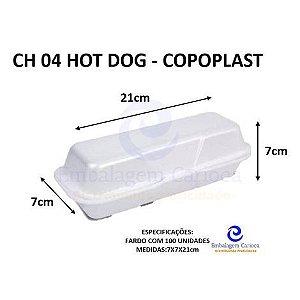 CH 04 HOT DOG COPOPLAST FD C/100