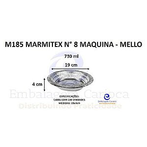 M185 MARMITEX N 8 MAQUINA CX.100 MELLO-730ML