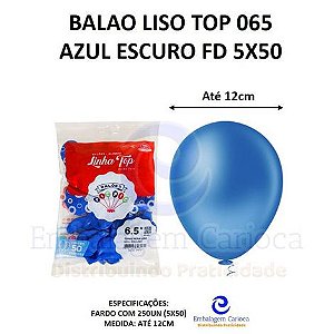 BALAO LISO TOP 065 AZUL ESCURO FD 5X50