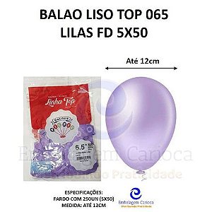 BALAO LISO TOP 065 LILAS FD 5X50