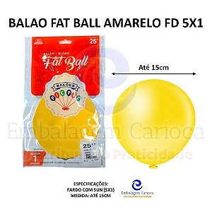 BALAO FAT BALL AMARELO FD 5X1