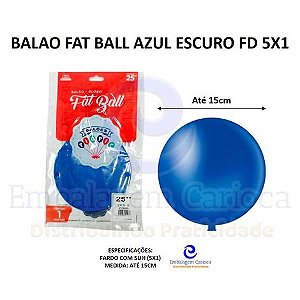 BALAO FAT BALL AZUL ESCURO 5X1