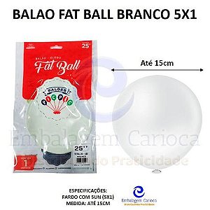BALAO FAT BALL BRANCO 5X1