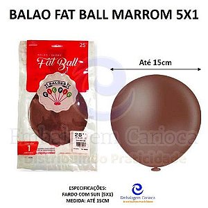 BALAO FAT BALL MARROM 5X1