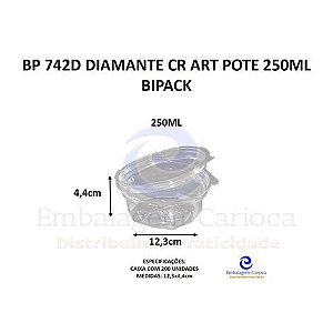 BP 742D DIAMANTE CR ART POTE 250ML CX.200 BIPACK