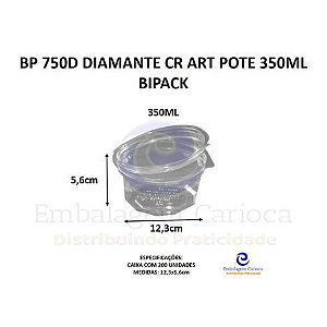 BP 750D DIAMANTE CR ART POTE 350ML CX.200 BIPACK