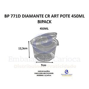 BP 771D DIAMANTE CR ART POTE 450ML CX.200 BIPACK
