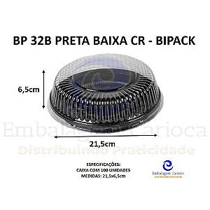 BP 32B PRETA BAIXA CR CX.100 BIPACK
