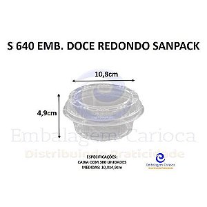 S 640 EMB. DOCE REDONDO CX.300 SANPACK