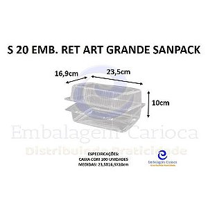 S 20 EMB. RET ART GRANDE CX.100 SANPACK