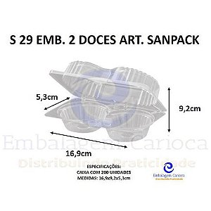 S 29 EMB. 2 DOCES ART. CX.200 SANPACK