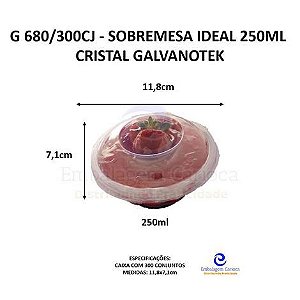 G 680/300CJ - SOBREMESA IDEAL 250ML CRISTAL PET GALVANOTEK
