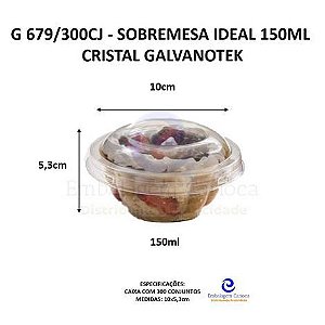 G 679/300CJ - SOBREMESA IDEAL 150ML CRISTAL PET GALVANOTEK