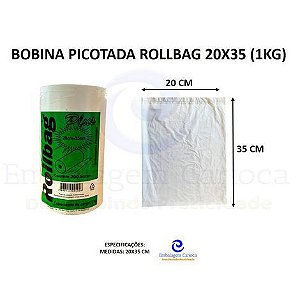 BOBINA PICOTADA ROLLBAG 20X35 KG