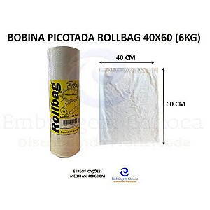 BOBINA PICOTADA ROLLBAG 40X60 KG