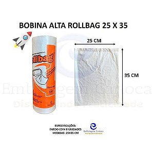 BOBINA ALTA 25X35 FD 8X500 ROLLBAG (Z)