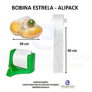 BOBINA ESTRELA 30X40 ALIPACK CX C/6 X 400