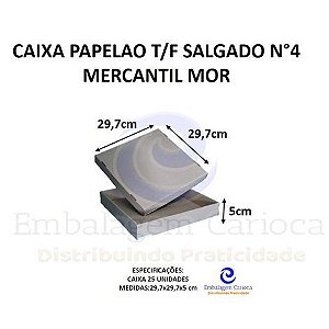 CAIXA PAPELAO T/F SALGADO N 4 C/25 29,7X29,7X5