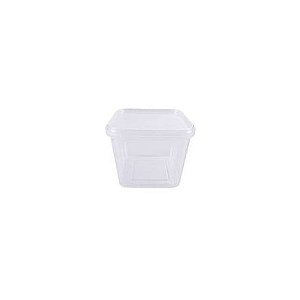 POTE COM LACRE QUADRADO 250ML 24X10 PRAFESTA (FREEZER/MICRO)