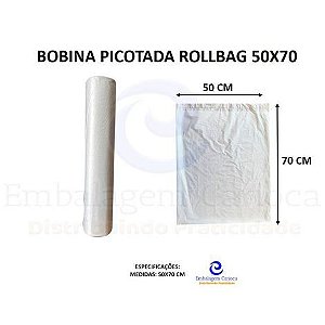 BOBINA PICOTADA ROLLBAG 50X70 KG