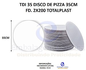 TDI 35 DISCO DE PIZZA 35CM FD. 2X200 TOTALPLAST