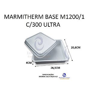MARMITHERM BASE M1200/1 SEM DIVISORIA C/300 ULTRA 26,5X20,8X4,0