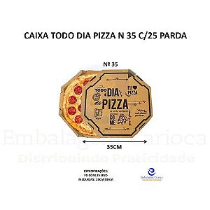 CAIXA TODO DIA PIZZA N 35 C/25 PARDA