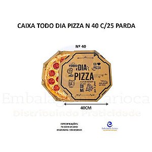 CAIXA TODO DIA PIZZA N 40 C/25 PARDA