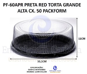 PF-60APR PRETA RED TORTA GRANDE ALTA CX. 50 PACKFORM