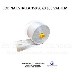 BOBINA ESTRELA 35X50 6X300 VALFILM