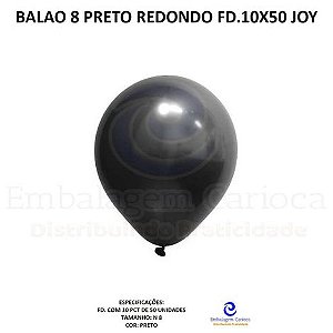BALAO 8 PRETO REDONDO FD.10X50 JOY