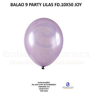 BALAO 9 PARTY LILAS FD.10X50 JOY