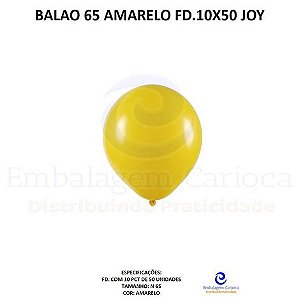 BALAO 65 AMARELO FD.10X50 JOY