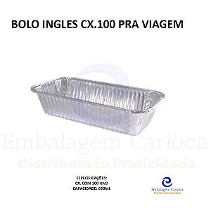 BOLO INGLES CX.100 PRA VIAGEM